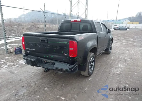 2021 Chevrolet Colorado 4Wd Short Box Z71 from USA, damaged, VIN 1GCGTDEN4M1282788